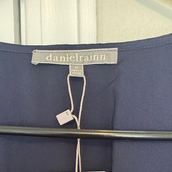 Daniel Rain Navy Swiss Dot Dress - Picture 3 of 9